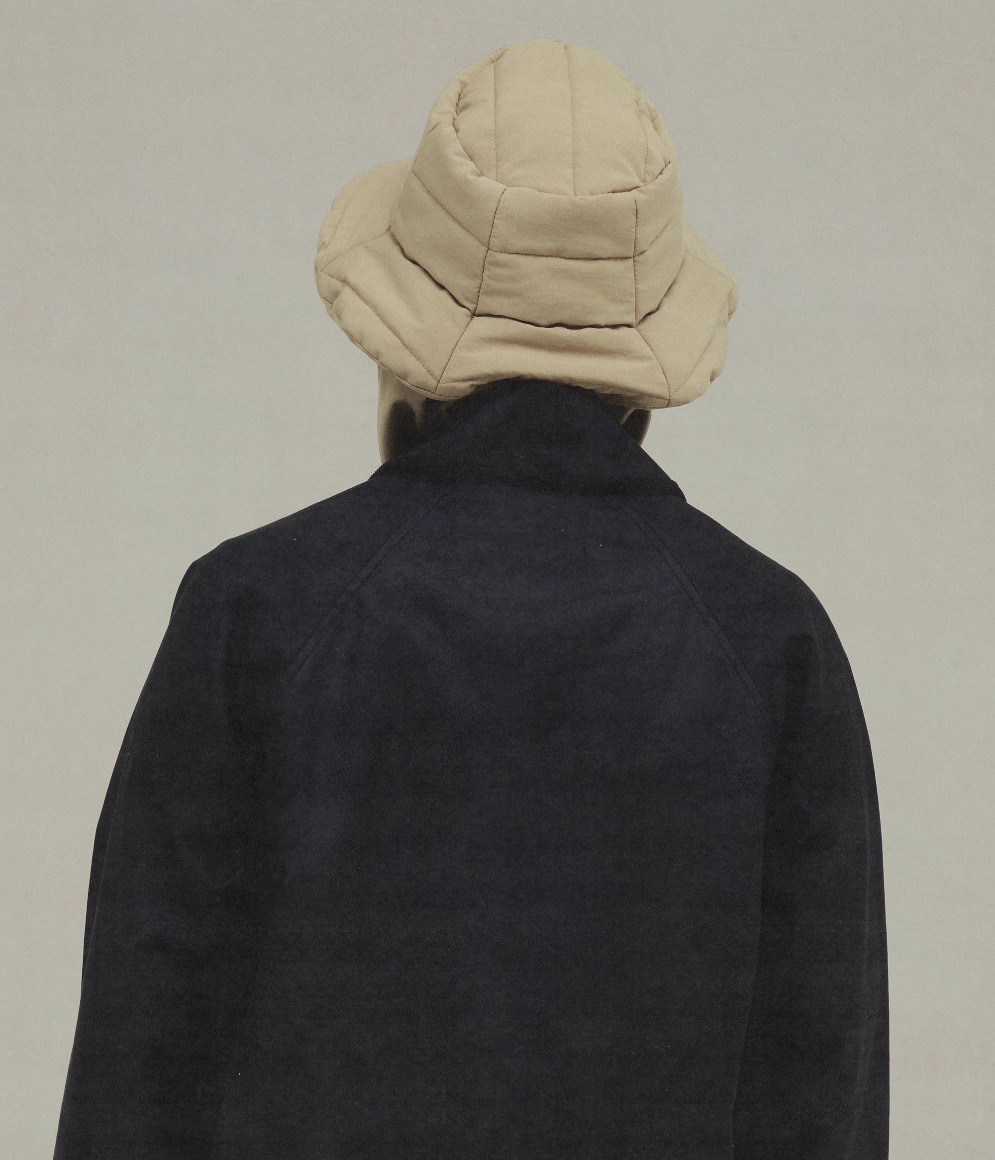 The Snug-Scarf Bucket Hat, Beige