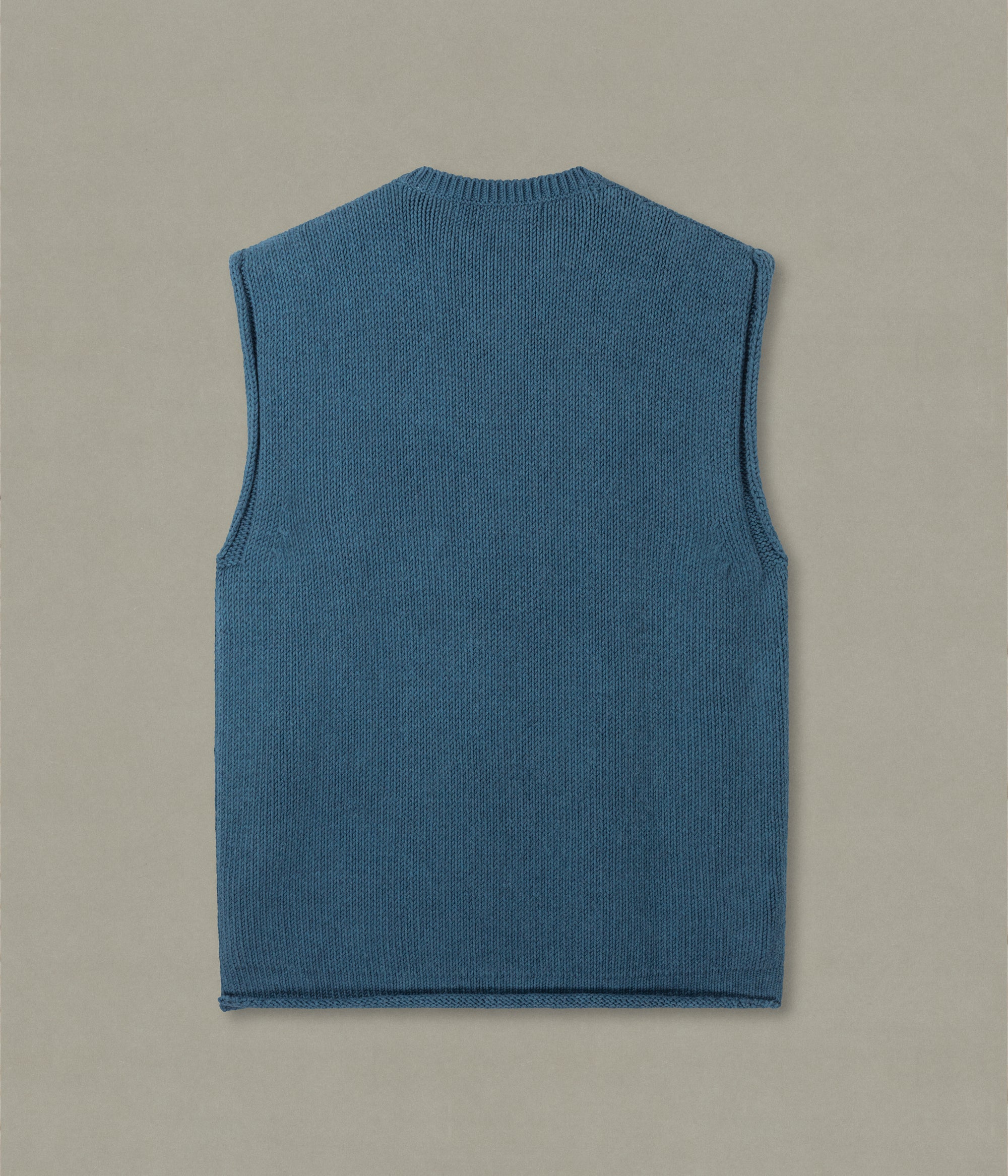 V Neck Vest, Blue