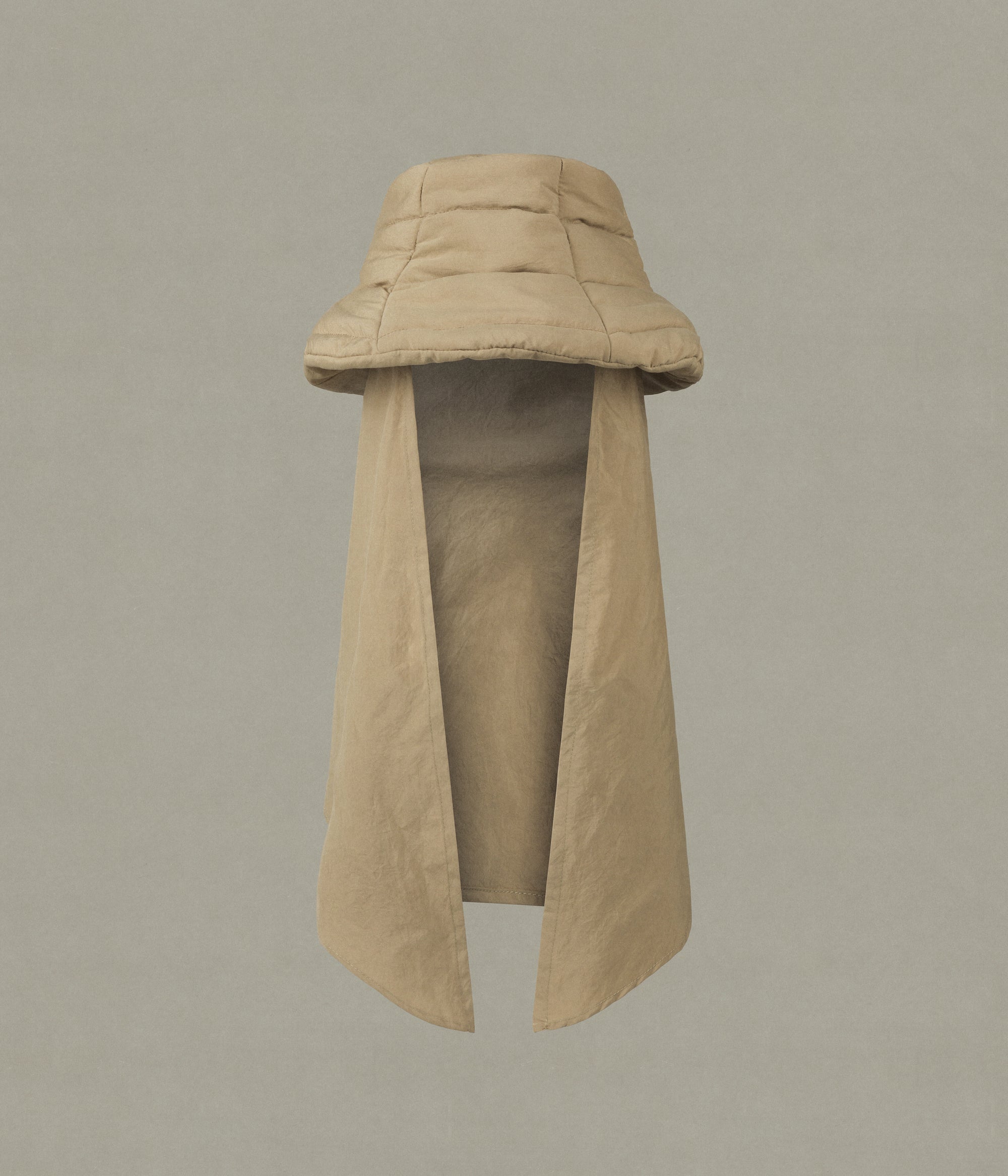 The Snug-Scarf Bucket Hat, Beige