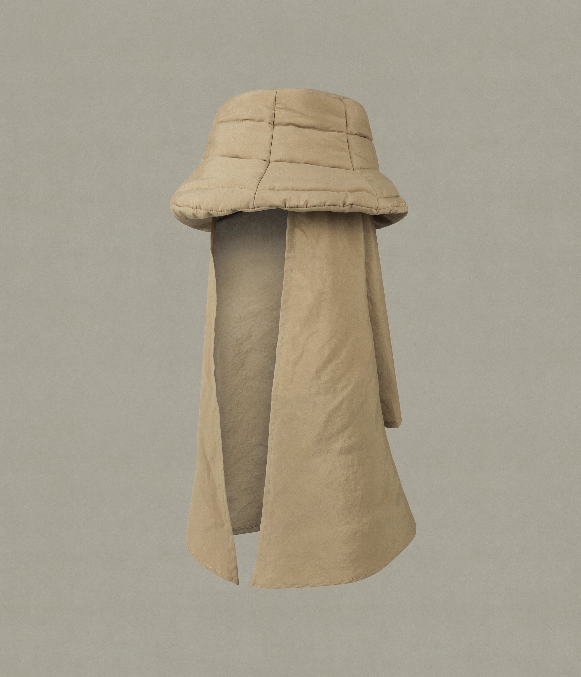 The Snug-Scarf Bucket Hat, Beige