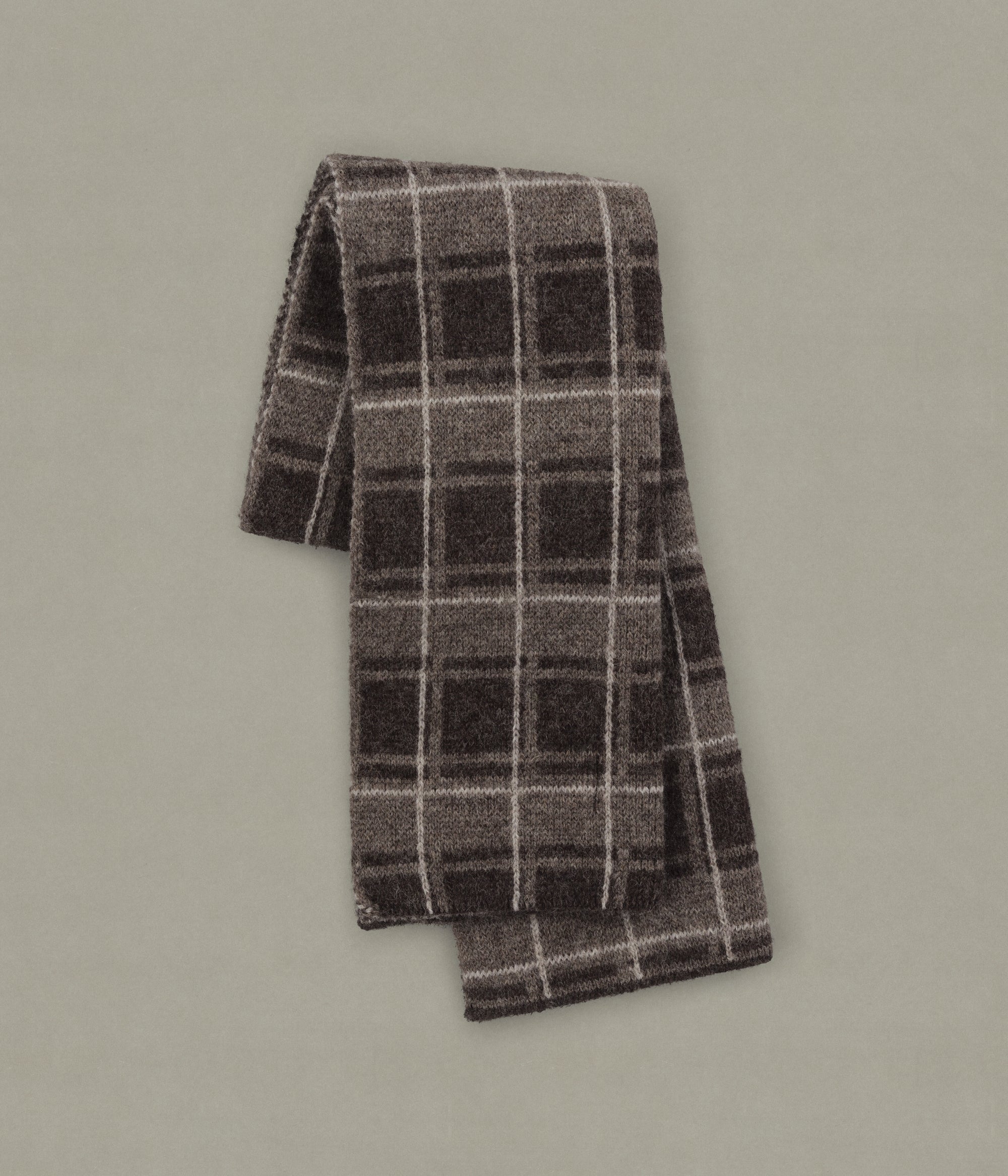 Jacquard Scarf, Brown