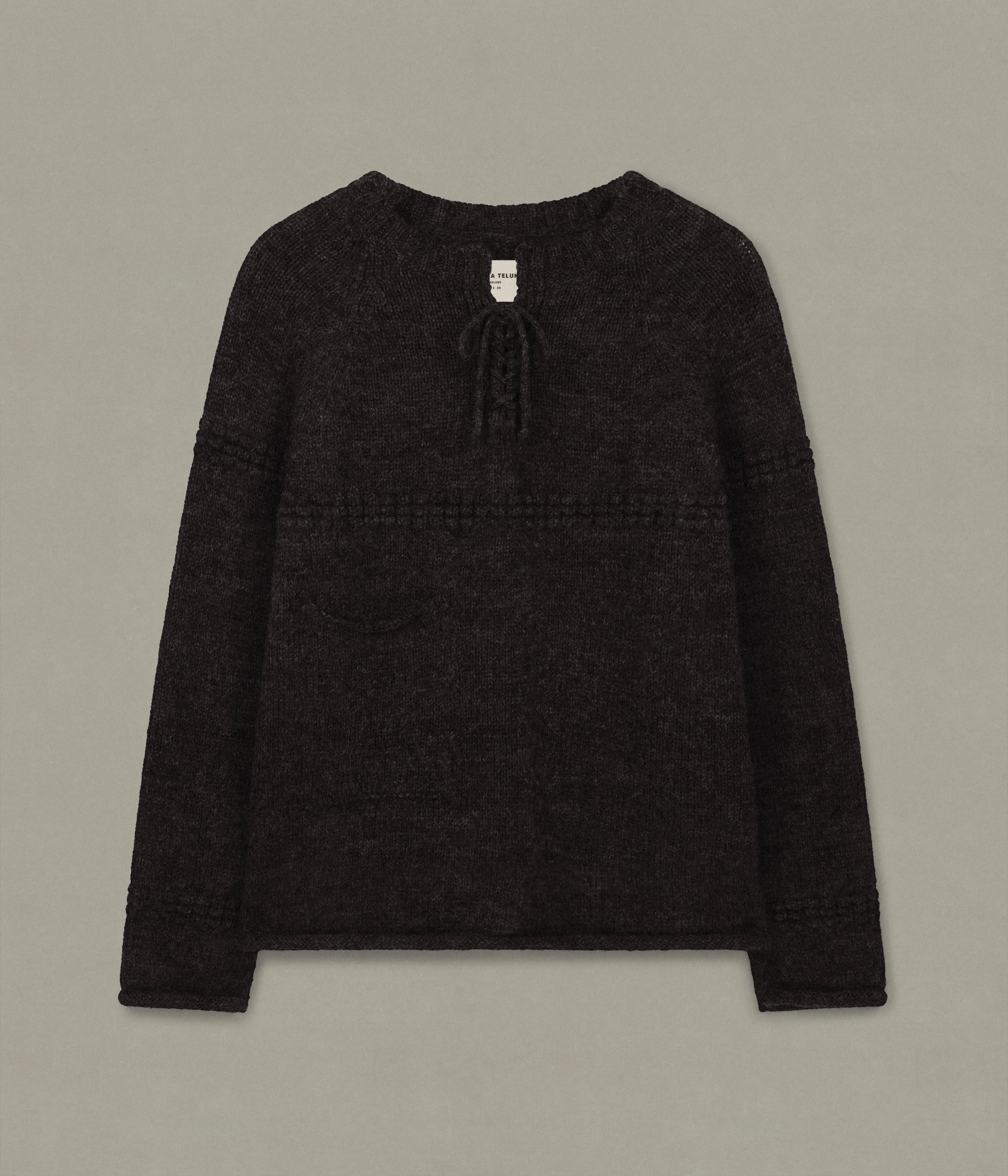 Draw String Sweater, Brown – XENIA TELUNTS