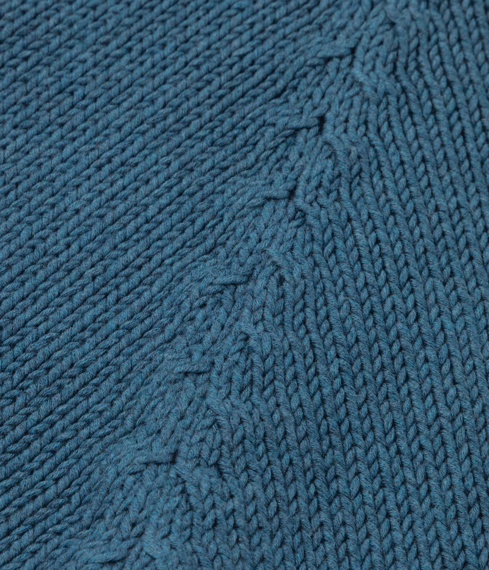 Cotton Fisherman Sweater, Blue