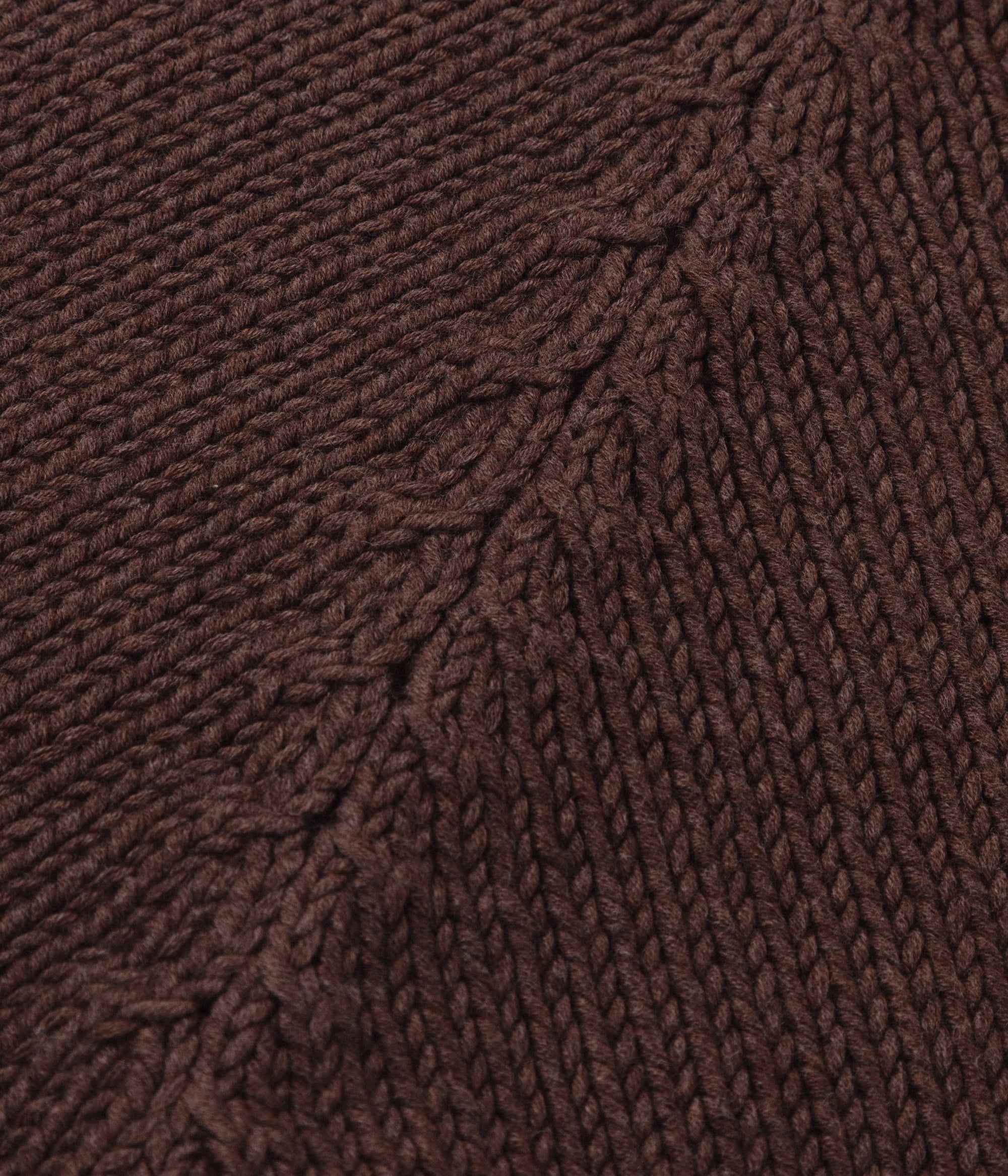 Cotton Fisherman Sweater, Brown