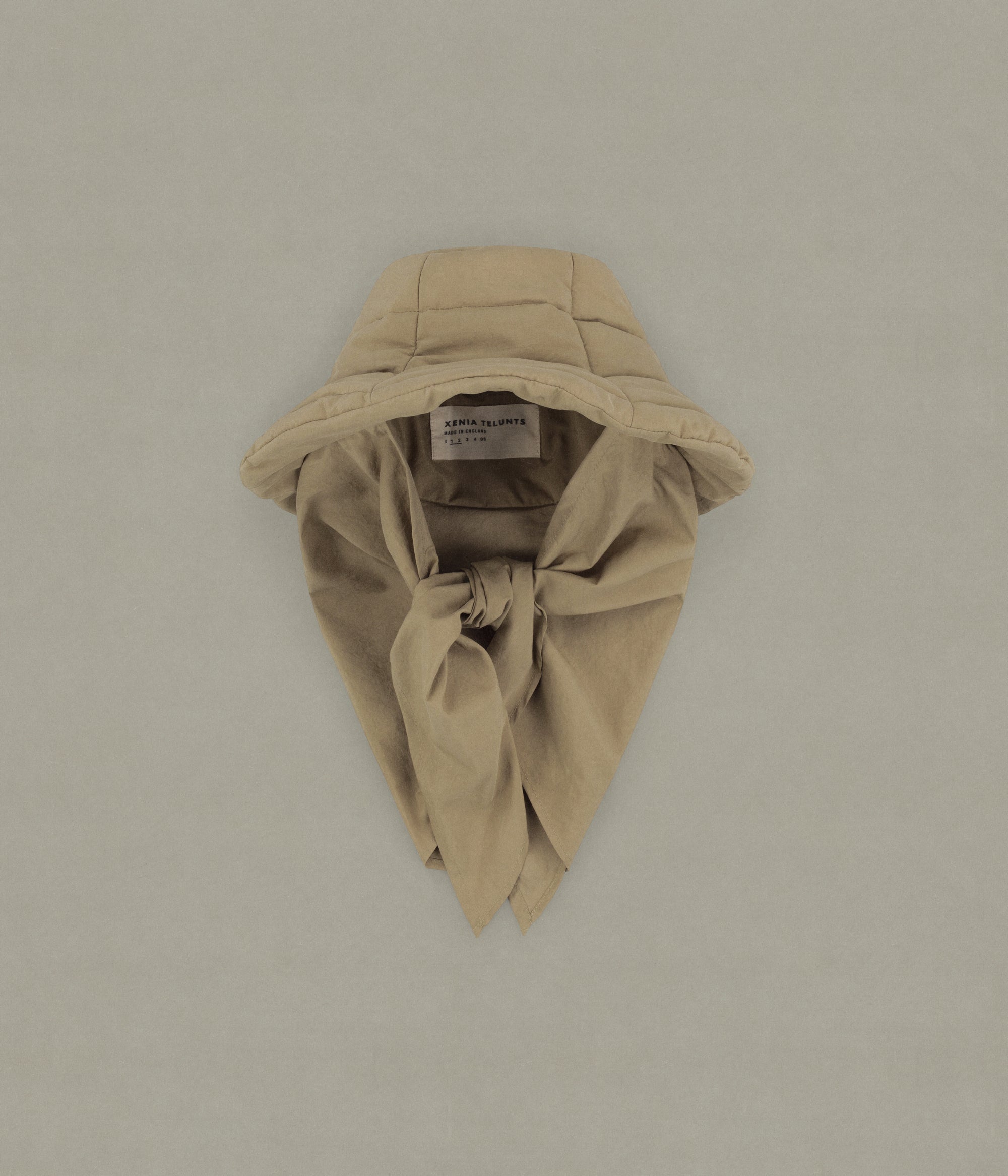 The Snug-Scarf Bucket Hat, Beige
