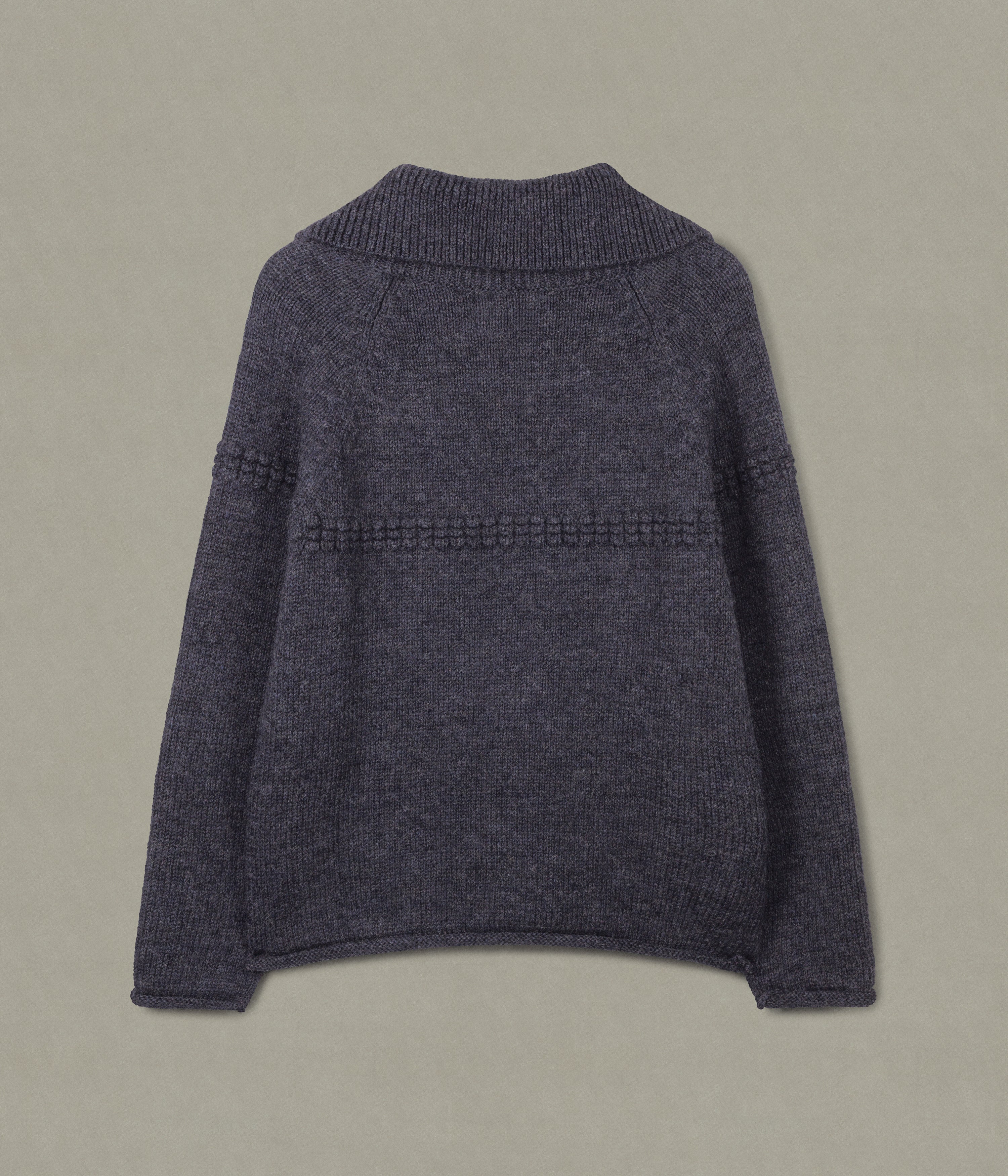 Sailor's Neck Sweater, Charcoal