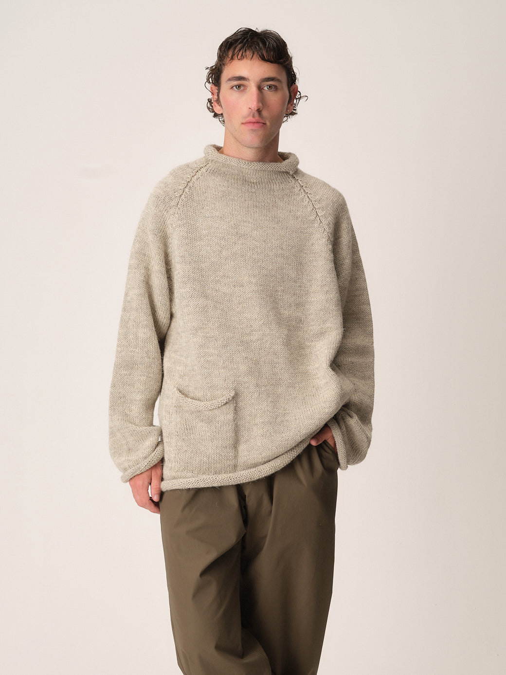 Fisherman Sweater, Oatmeal – XENIA TELUNTS