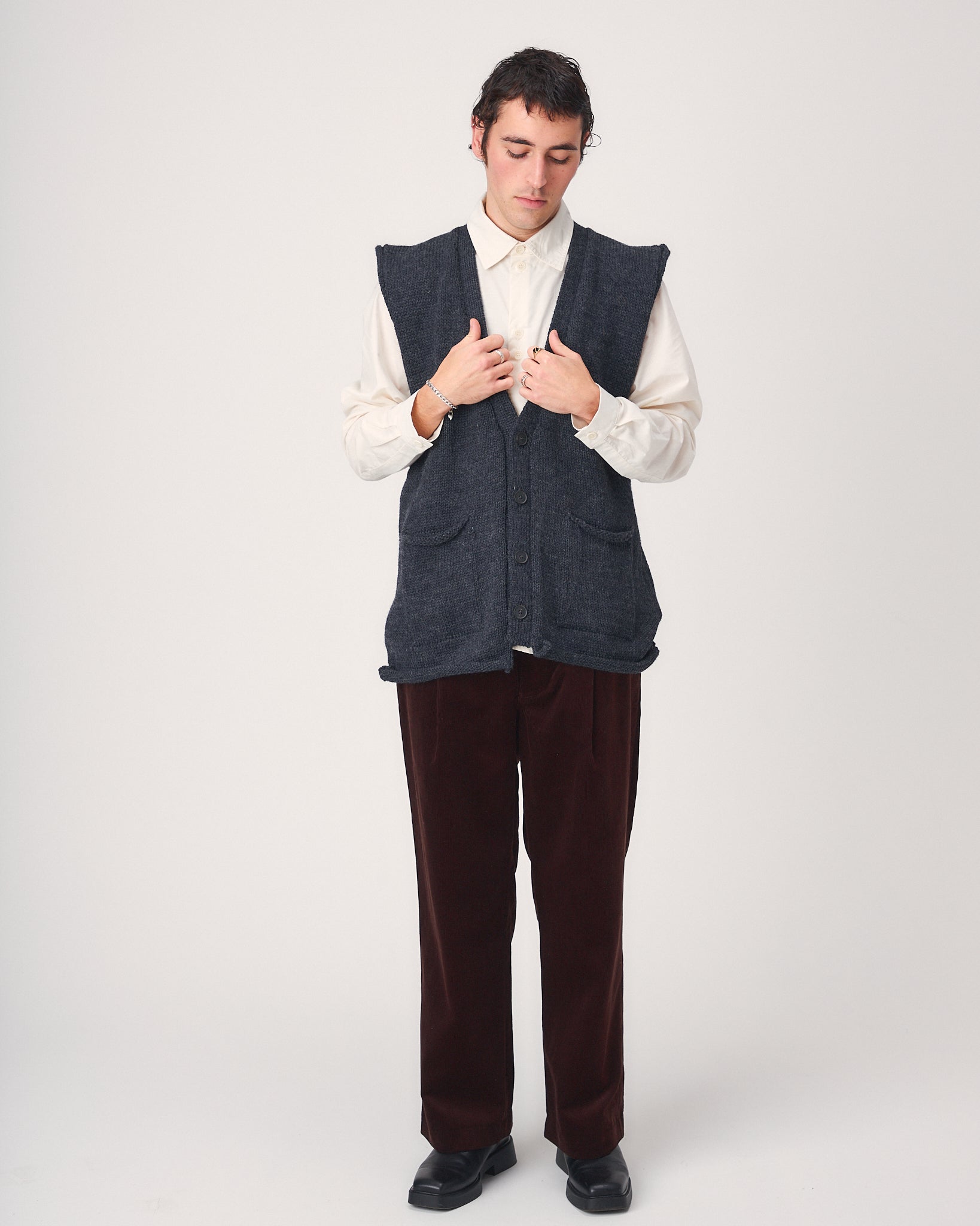 Marium Vest, Charcoal