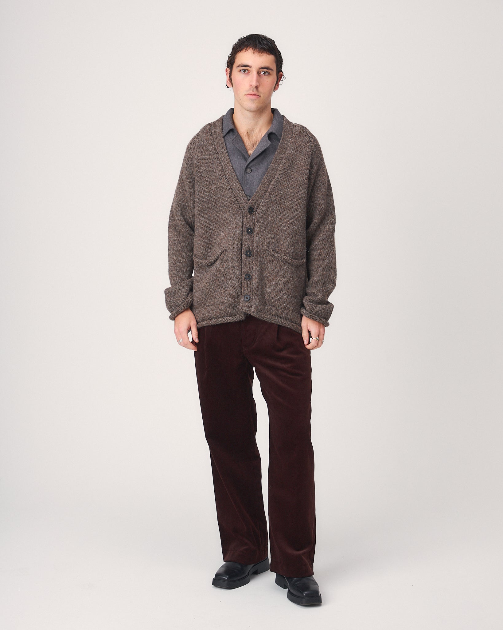 Marium Cardigan, Dark Brown